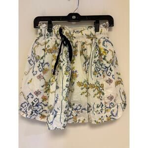 Pietronilla Women's Multicolor Cotton Casual Floral Preppy Skirt Size Small